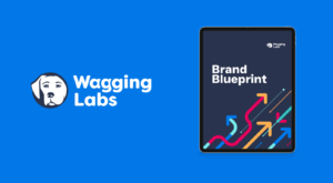 Wagging Labs. Brand Blueprint mockup on tablet.